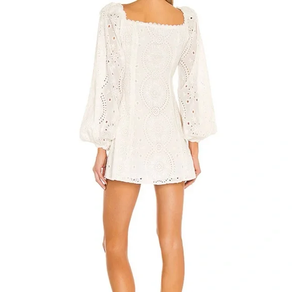 MAJORELLE White Eyelet Mini Dress - Picture 3 of 3